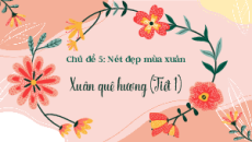 Bài giảng Powerpoint Chủ đề 5: Nét đẹp mùa xuân