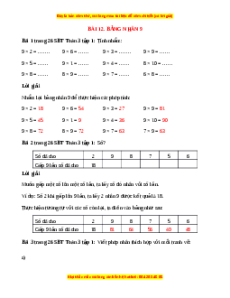 VBT Toán lớp 3 Bài 12 (Cánh diều): Bảng nhân 9