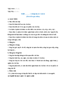 Giáo án Cảnh ngày xuân Ngữ Văn 9 Cánh diều