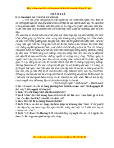 Phiếu bài tập Tuần 6 Nhà mẹ Lê Ngữ văn 6