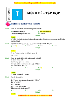 Chuyên đề dạy thêm Toán 10 Chân trời sáng tạo mới nhất