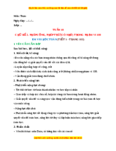 Giáo án Em vui học toán (Trang 103) Toán lớp 2 Cánh diều