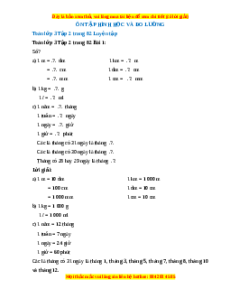 Giải Sgk Toán lớp 3 Bài 38: Ôn tập hình học và đo lường (Chân trời sáng tạo)