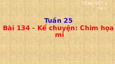 Giáo án Powerpoint Bài 134: Kể chuyện Chim họa mi Tiếng việt lớp 1 Cánh diều