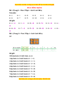 Giải Sgk Toán lớp 3 Bài 22: Bảng chia 8 (Cánh diều)