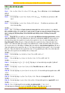 Trắc nghiệm Toán 10 Trả lời ngắn (form 2025)