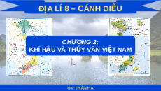 Giáo án Powerpoint Bài 7 Địa lí 8 Cánh diều: Thủy văn Việt Nam