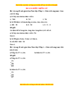 Giải Sgk Toán lớp 3 Bài 22: Em làm được những gì? (Chân trời sáng tạo)
