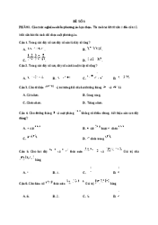 Đề thi cuối kì 1 Toán 11 Kết nối tri thức Cấu trúc mới - Đề 5