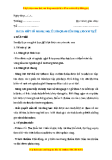 Giáo án Một số ngành nghề liên quan đến sinh học cơ thể Sinh học 11 Kết nối tri thức