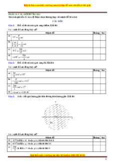 Trắc nghiệm Toán 11 Đúng-Sai, Trả lời ngắn (form 2025)