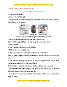 Lý thuyết Tin học 10 Kết nối tri thức Bài 1: Thông tin và xử lí thông tin