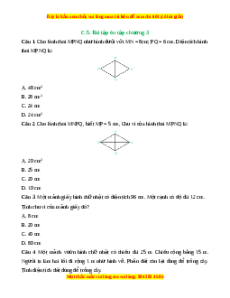 Trắc nghiệm Bài tập cuối chương 3 Toán 6 Chân trời sáng tạo