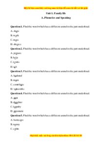 Bộ trắc nghiệm Tiếng Anh 10 Kết nối tri thức (có đáp án)