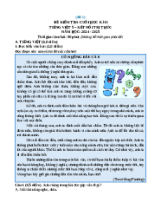 Bộ 10 đề thi Cuối kì 2 Tiếng Việt lớp 5 Kết nối tri thức có đáp án