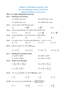 Trắc nghiệm Toán 10 Cánh diều Chương 4 (có đúng sai, trả lời ngắn)