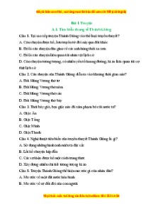 Bộ Trắc nghiệm Ngữ văn 6 Cánh diều (cả năm) có đáp án