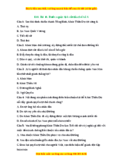 Trắc nghiệm Bài 18 Lịch sử 6 Kết nối tri thức: Bước ngoặt lịch sử đầu thế kỉ X