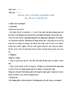 Giáo án Bài 2: Mặn mòi vị muối Bạc Liêu Tiếng Việt lớp 5 Chân trời sáng tạo