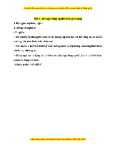 Lý thuyết GDQP 10 Kết nối tri thức Bài 9: Đội ngũ từng người không có súng