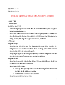 Giáo án NLS Hóa học 9 Kết nối tri thức Bài 21