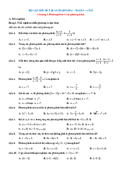 Bài tập ôn tập + Đề kiểm tra Toán 9 Chân trời sáng tạo theo chương