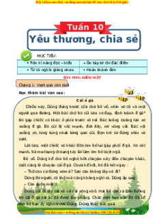 Bài tập cuối tuần Tiếng việt lớp 3 Tuần 10 Cánh diều (có lời giải)