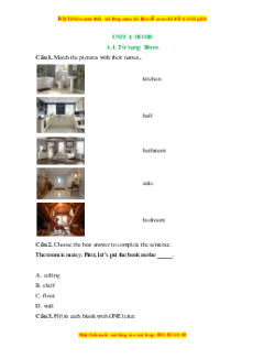 Bộ Trắc nghiệm Tiếng Anh 6 ilearn smart words (cả năm) có đáp án