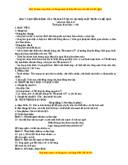 Giáo án Bài 7 Địa lí 6 Chân trời sáng tạo (2024): Chuyển động quanh Mặt Trời của Trái Đất và hệ quả