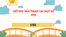 Giáo án Powerpoint Viết: Viết bài văn thuật lại một sự việc Tiếng việt lớp 4 Cánh diều
