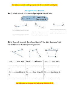 Bài tập cuối tuần Toán lớp 2 Tuần 15 Cánh diều (có lời giải)