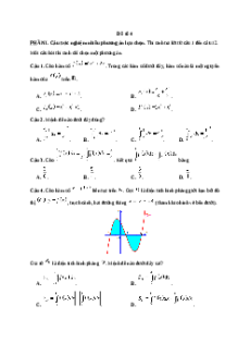 Đề thi giữa kì 2 Toán 12 Kết nối tri thức 2024 (Đề 4)