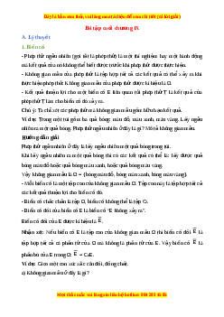 Tổng hợp lý thuyết Toán 10 Kết nối tri thức Chương 9