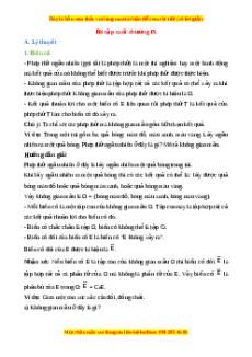 Tổng hợp lý thuyết Toán 10 Kết nối tri thức Chương 9