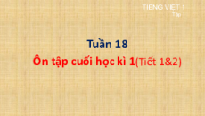 Giáo án Powerpoint Tuần 18 Tiếng việt lớp 1 Cánh diều