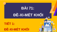 Giáo án Powerpoint Đề-xi-mét khối Toán lớp 5 Chân trời sáng tạo