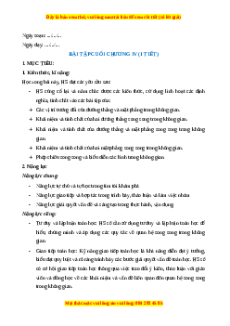 Giáo án Bài tập cuối chương 4 Toán 11 Kết nối tri thức