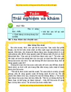 Bài tập cuối tuần Tiếng việt 4 Tuần 8 Kết nối tri thức (có lời giải)