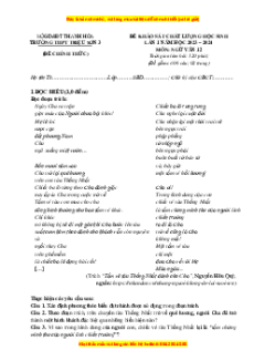 Đề thi thử tốt nghiệp Ngữ Văn trường THPT Triệu Sơn 3 năm 2024