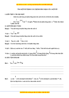 Chuyên đề Tìm một trong các phần bằng nhau của một số Toán lớp 3 nâng cao Kết nối tri thức