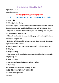 Giáo án Thơ tám chữ và thơ tự do (2024) Cánh diều