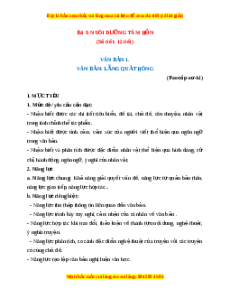 Giáo án Bài 9: Nuôi dưỡng tâm hồn (2024) Chân trời sáng tạo