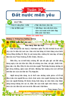 Bài tập cuối tuần Tiếng việt lớp 3 Tuần 30 Chân trời sáng tạo (có lời giải)