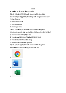 Đề thi Cuối kì 1 Tin học lớp 5 Kết nối tri thức (Đề 3)