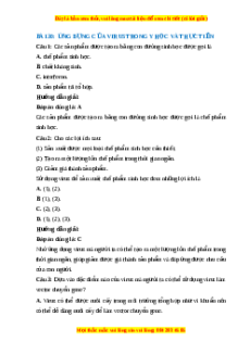 Trắc nghiệm Sinh học 10 Bài 30 Chân trời sáng tạo: Ứng dụng của virus trong y học và thực tiễn