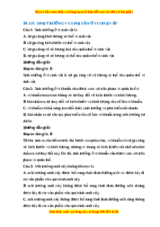 Trắc nghiệm Sinh học 10 Bài 25 Chân trời sáng tạo: Sinh trưởng và sinh sản ở vi sinh vật