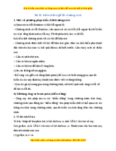Lý thuyết Tin học 10 Kết nối tri thức Bài 30: Kiểm thử và gỡ lỗi chương trình