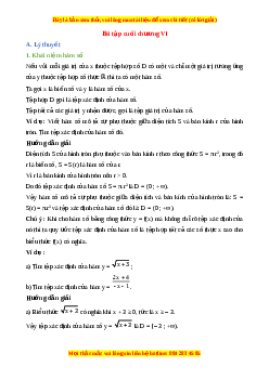 Tổng hợp lý thuyết Toán 10 Kết nối tri thức Chương 6