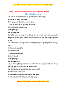 Trắc nghiệm Tin học 7 Bài 5 Kết nối tri thức: Ứng xử trên mạng