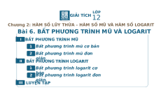 Giáo án Powerpoint Bất phương trình mũ và bất phương trình lôgarit Toán 12 Giải tích